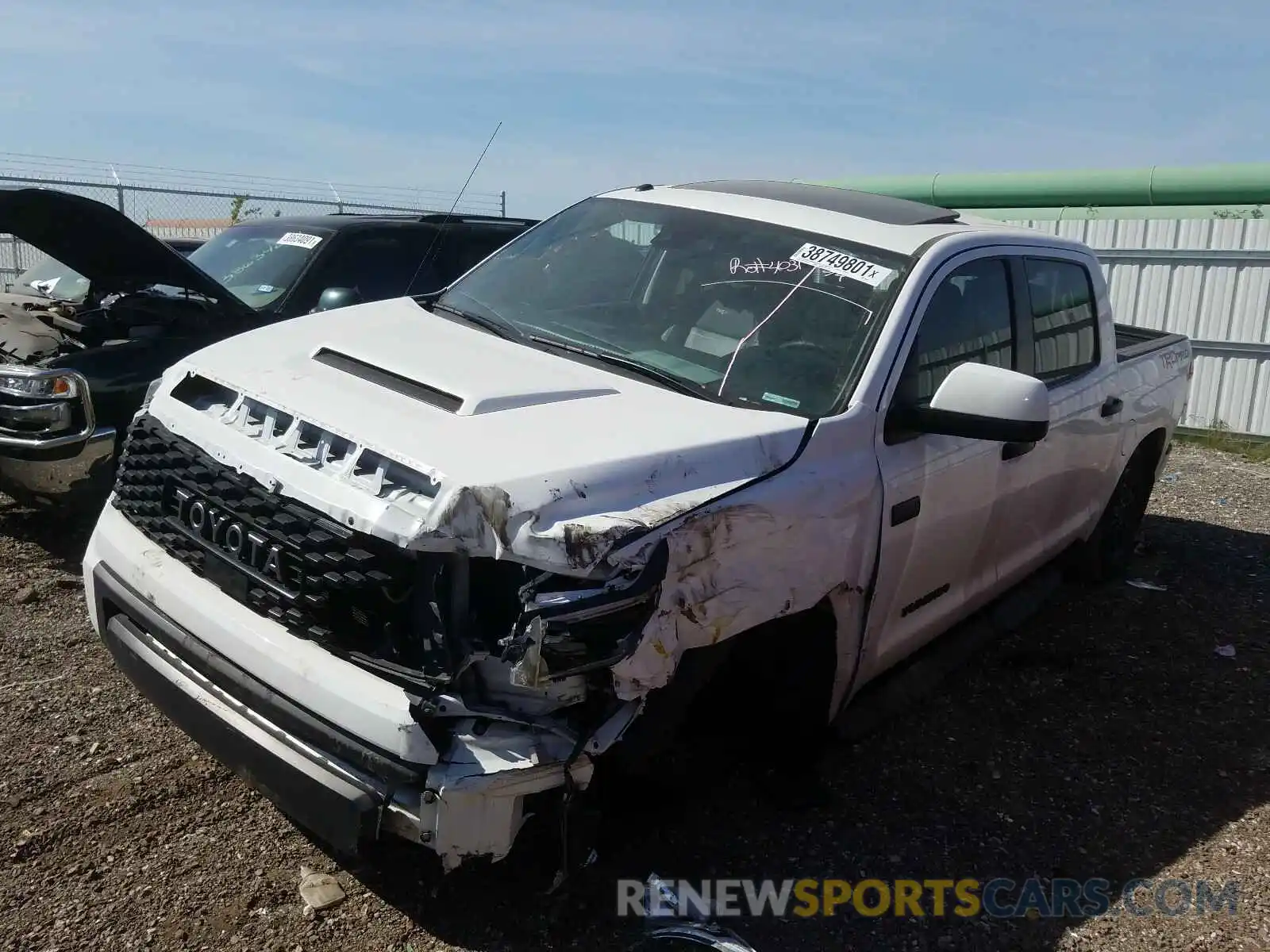 2 Photograph of a damaged car 5TFDY5F19KX865969 TOYOTA TUNDRA 2019