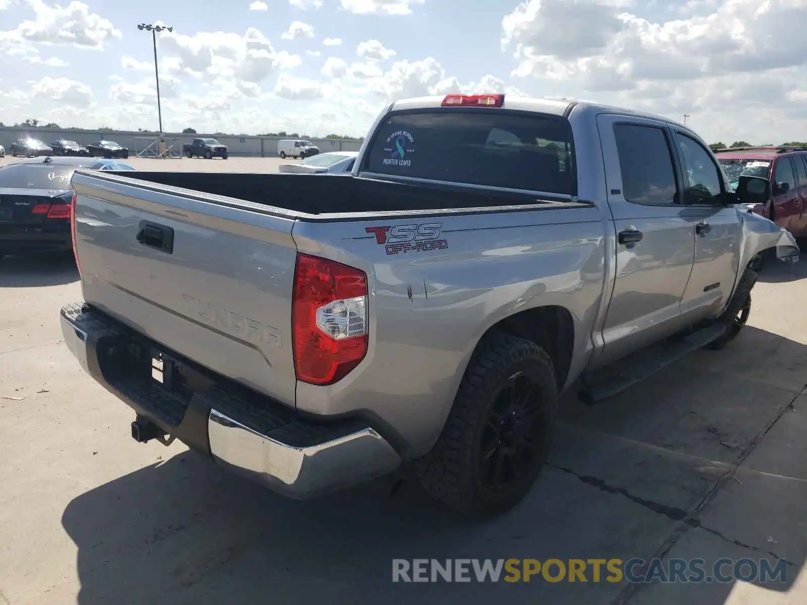 4 Photograph of a damaged car 5TFEM5F12KX143646 TOYOTA TUNDRA 2019