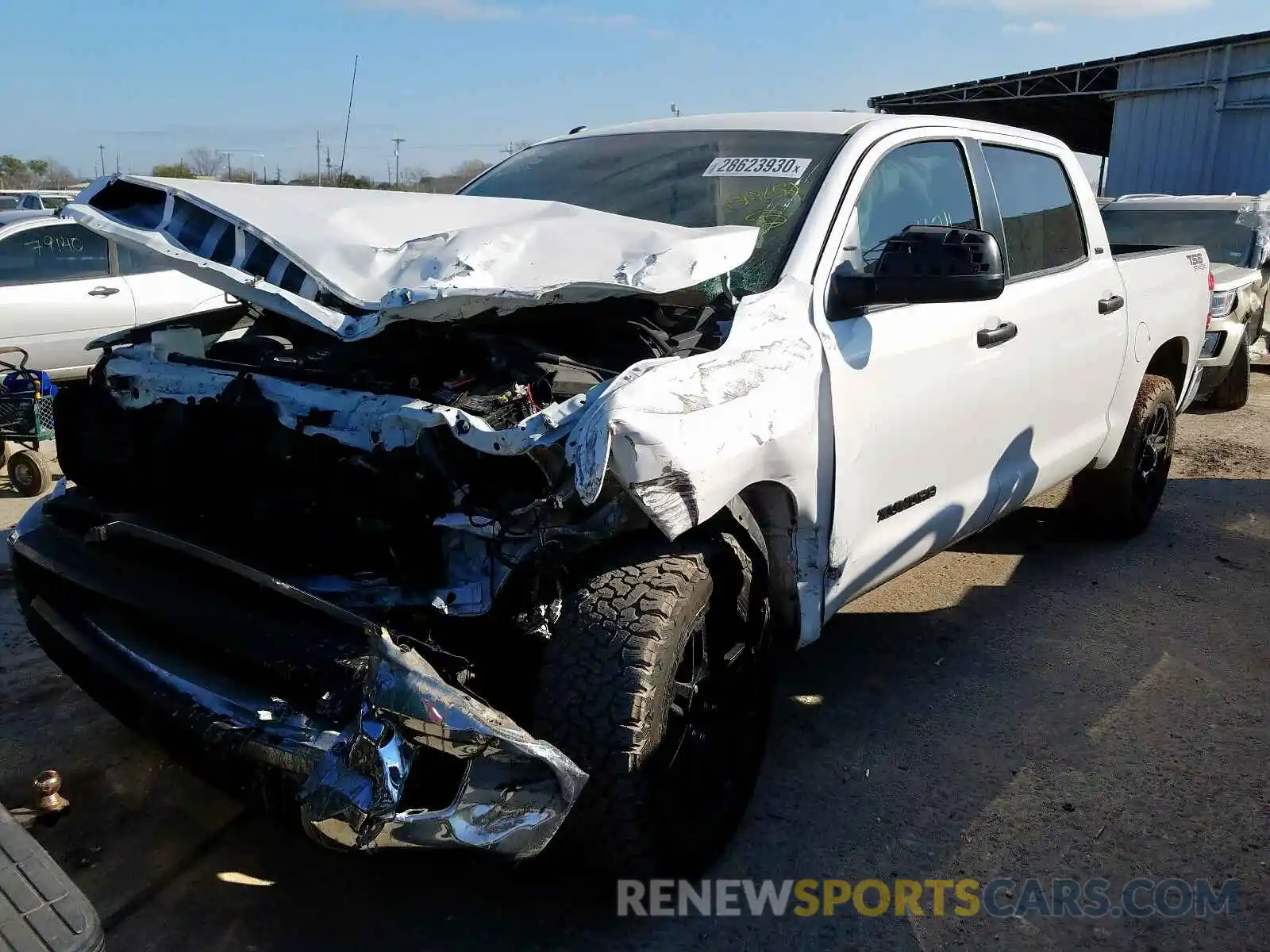 2 Photograph of a damaged car 5TFEM5F14KX134852 TOYOTA TUNDRA 2019