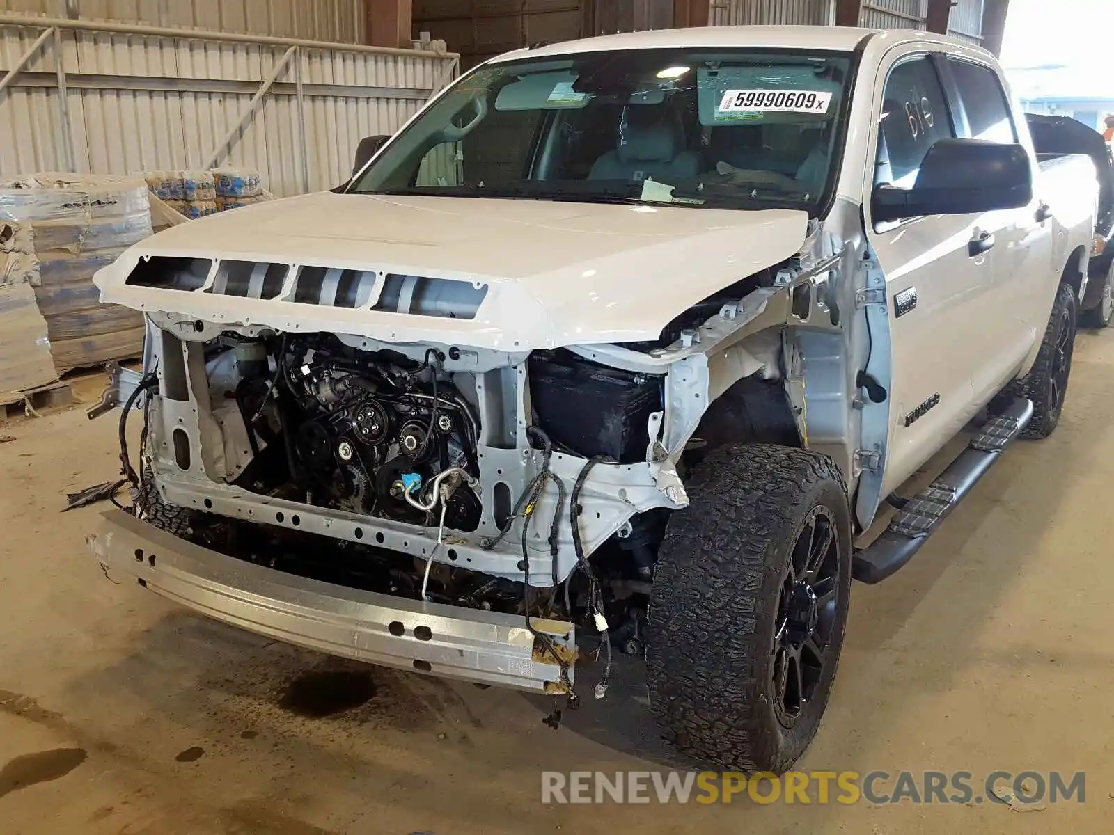 2 Photograph of a damaged car 5TFEY5F10KX244737 TOYOTA TUNDRA 2019