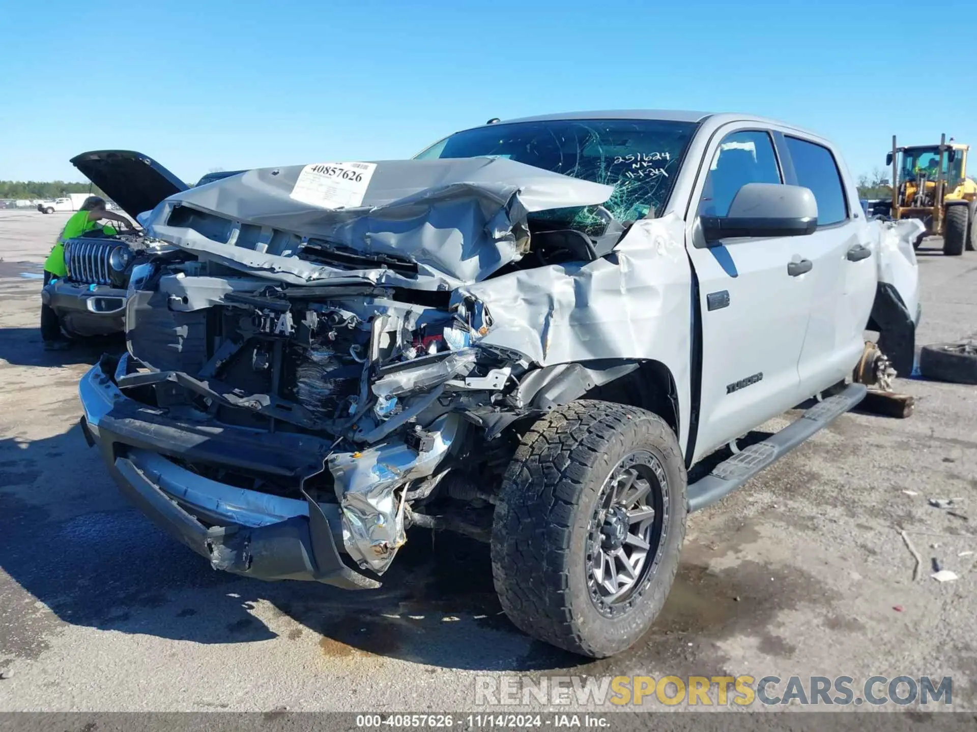 2 Photograph of a damaged car 5TFEY5F10KX251624 TOYOTA TUNDRA 2019