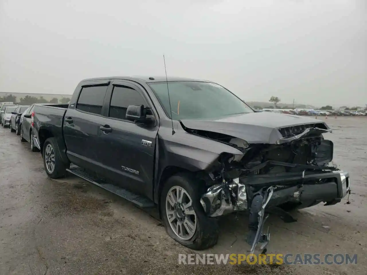 1 Photograph of a damaged car 5TFEY5F11KX253382 TOYOTA TUNDRA 2019