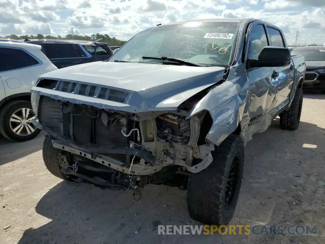 2 Photograph of a damaged car 5TFEY5F12KX248076 TOYOTA TUNDRA 2019