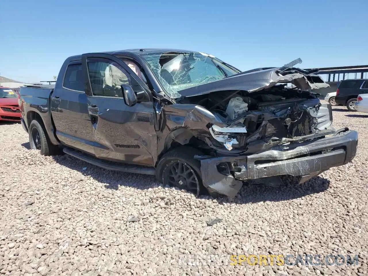 4 Photograph of a damaged car 5TFEY5F12KX252032 TOYOTA TUNDRA 2019