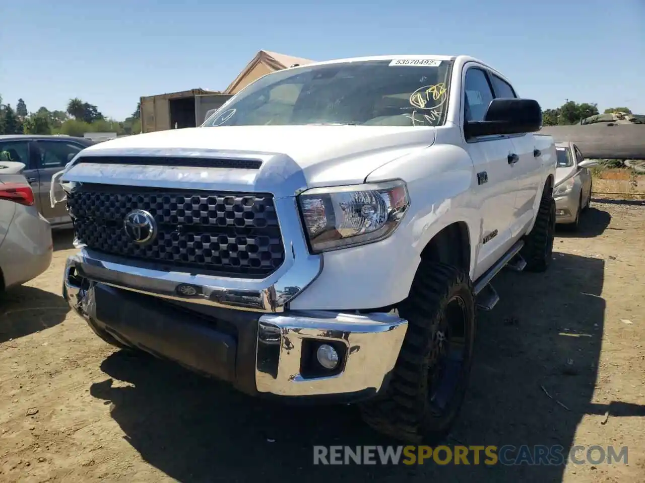 2 Photograph of a damaged car 5TFEY5F12KX253424 TOYOTA TUNDRA 2019