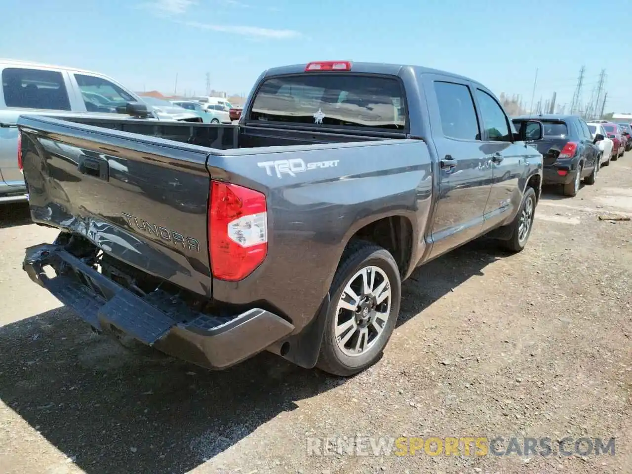 4 Photograph of a damaged car 5TFEY5F13KX246403 TOYOTA TUNDRA 2019