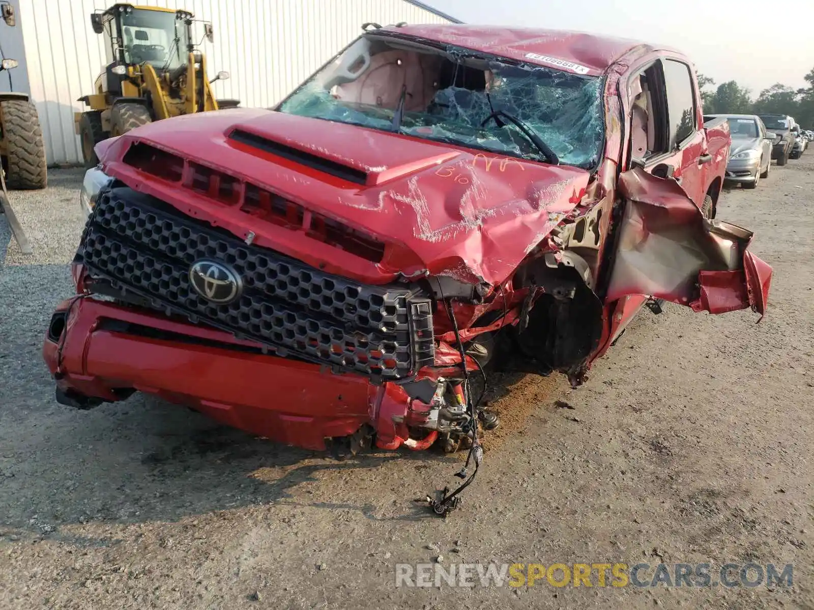 2 Photograph of a damaged car 5TFEY5F14KX254445 TOYOTA TUNDRA 2019