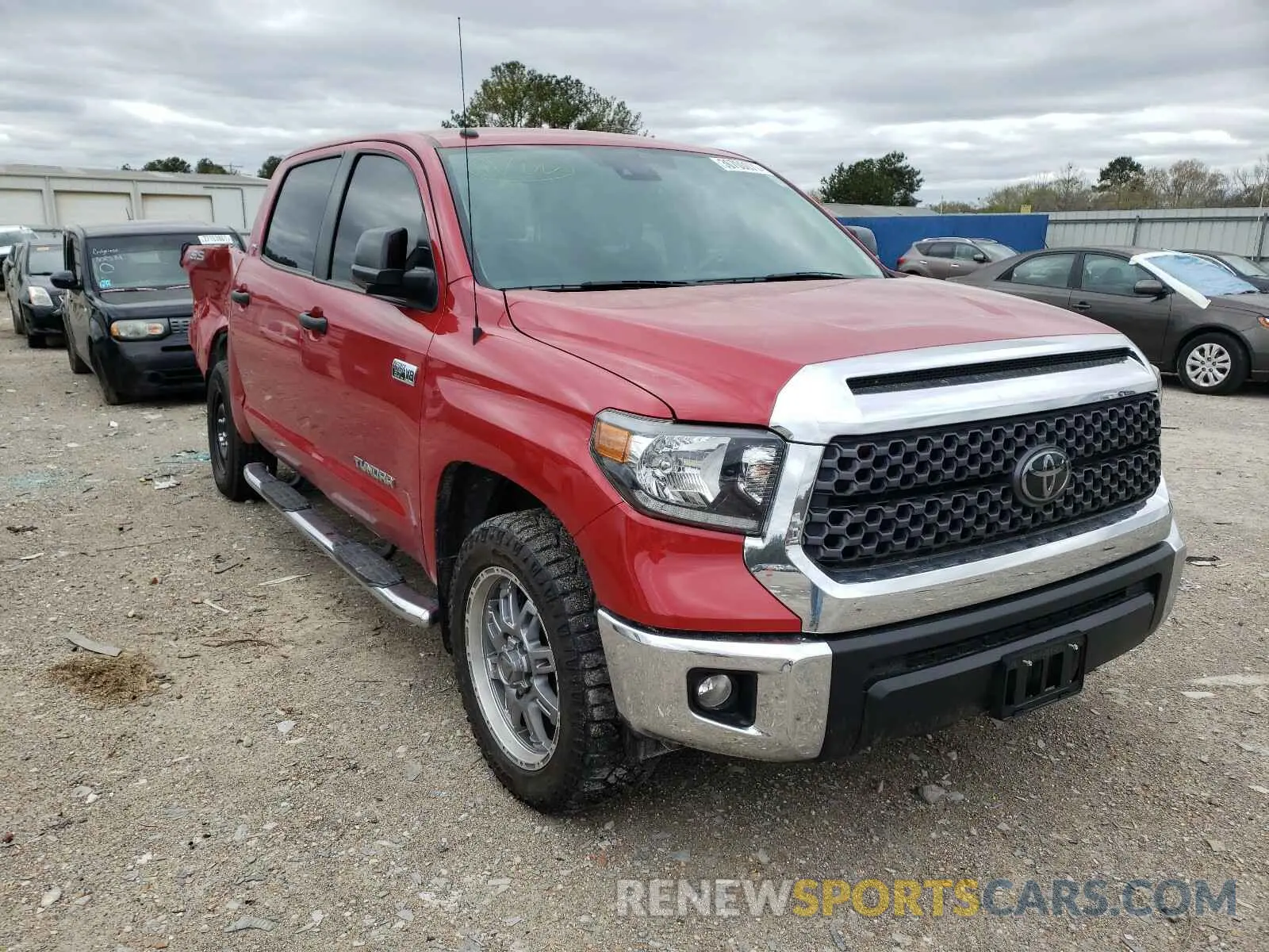 1 Photograph of a damaged car 5TFEY5F16KX254351 TOYOTA TUNDRA 2019
