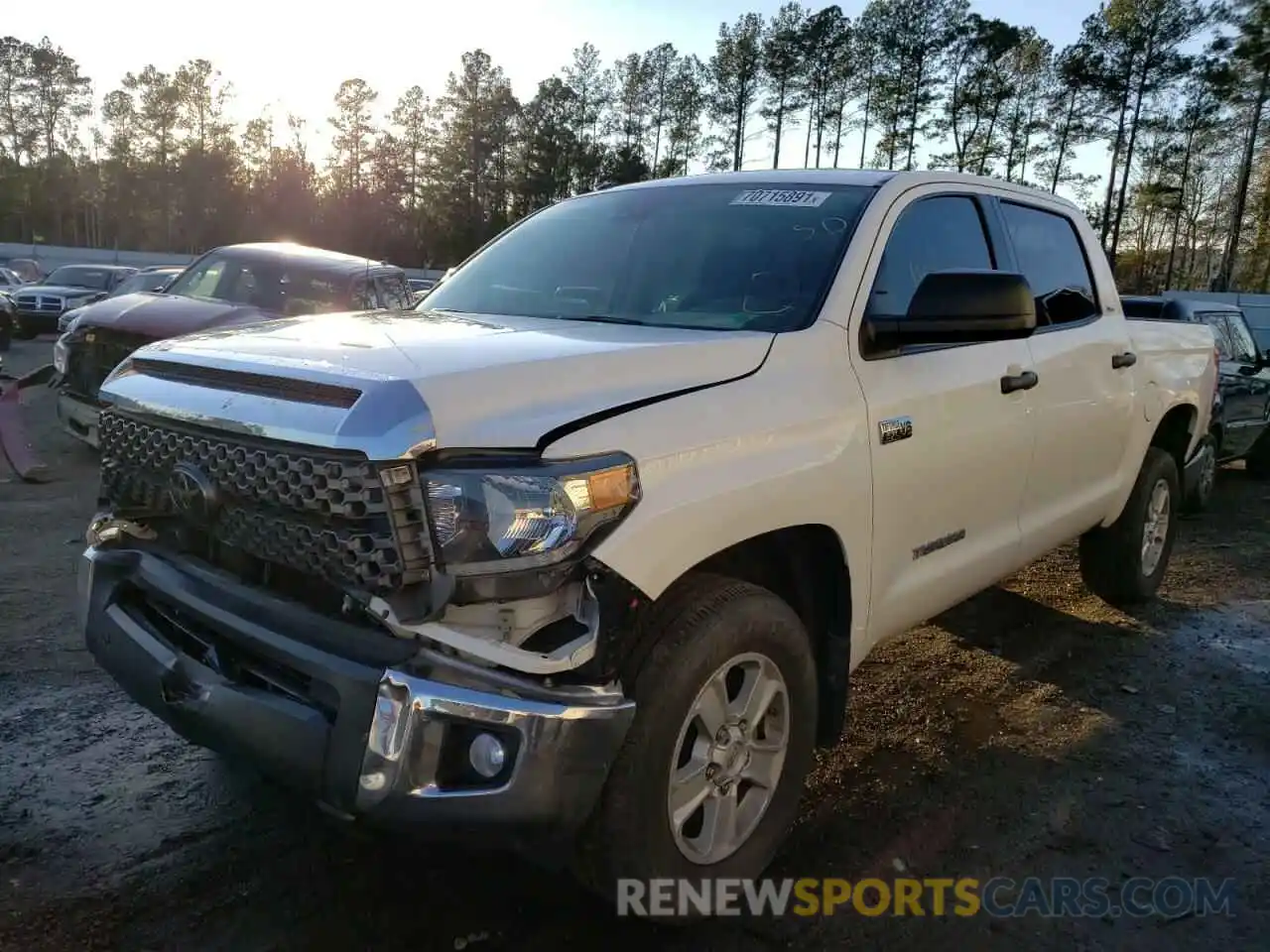 2 Photograph of a damaged car 5TFEY5F18KX248261 TOYOTA TUNDRA 2019