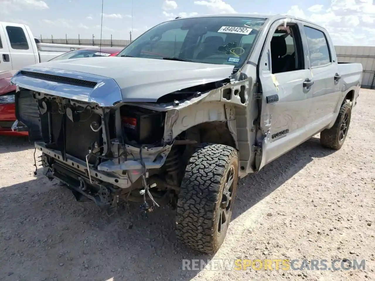 2 Photograph of a damaged car 5TFEY5F19KX244798 TOYOTA TUNDRA 2019