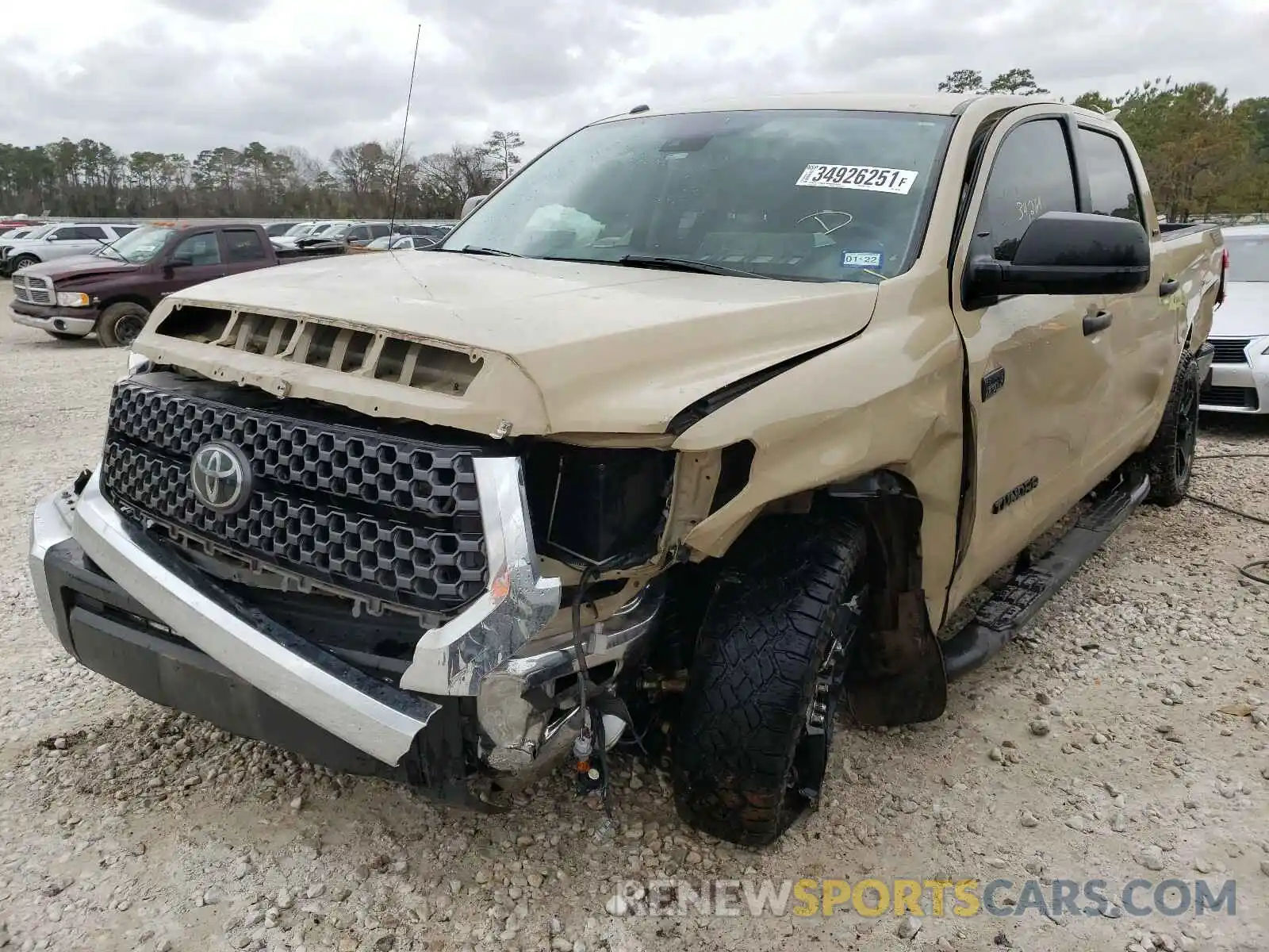 2 Photograph of a damaged car 5TFEY5F19KX247300 TOYOTA TUNDRA 2019