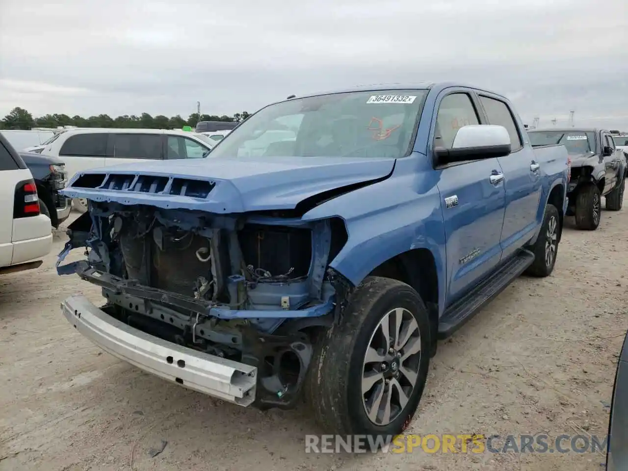 2 Photograph of a damaged car 5TFFY5F13KX244820 TOYOTA TUNDRA 2019