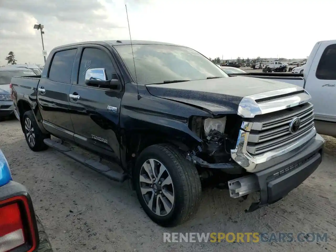 4 Photograph of a damaged car 5TFFY5F16KX248702 TOYOTA TUNDRA 2019