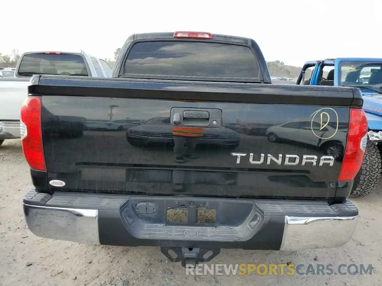 6 Photograph of a damaged car 5TFFY5F16KX248702 TOYOTA TUNDRA 2019