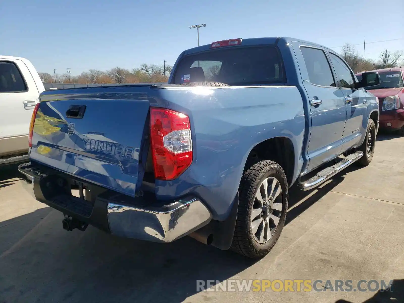 4 Photograph of a damaged car 5TFFY5F16KX249574 TOYOTA TUNDRA 2019