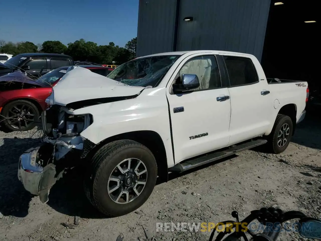 1 Photograph of a damaged car 5TFFY5F18KX251651 TOYOTA TUNDRA 2019