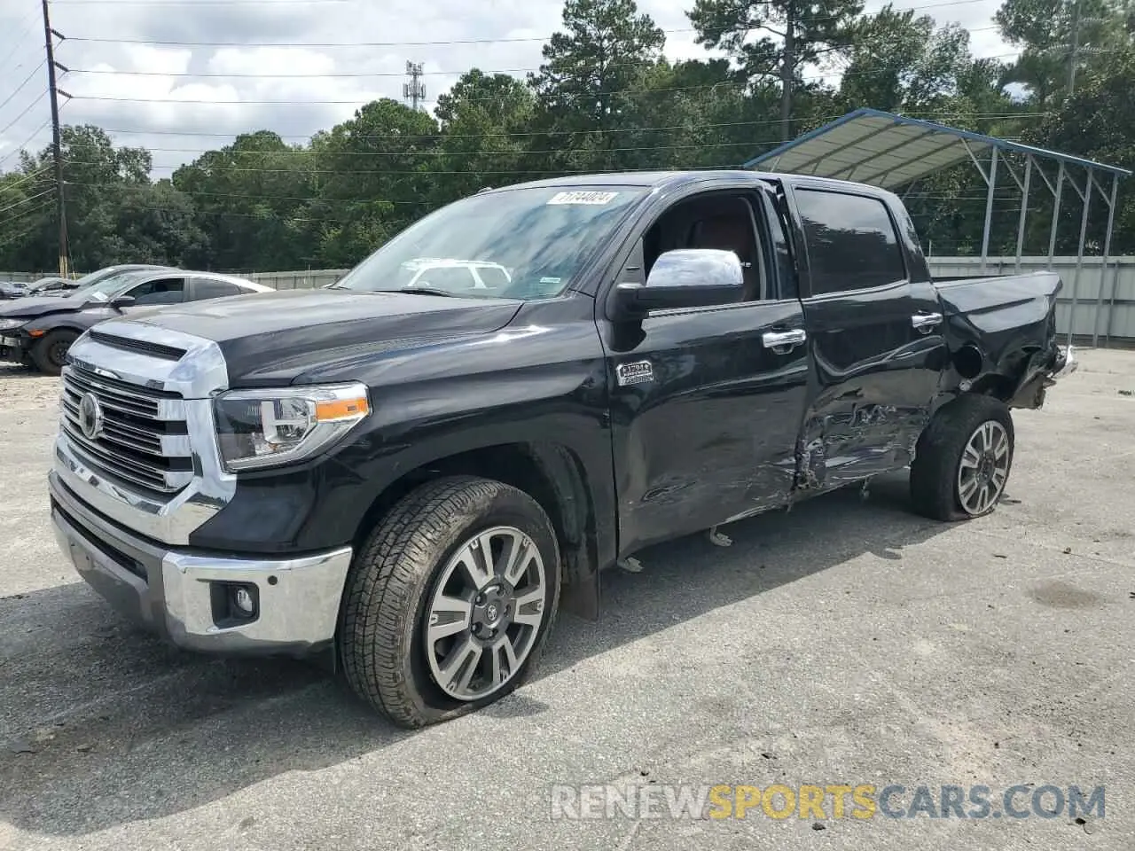 1 Photograph of a damaged car 5TFGY5F15KX245035 TOYOTA TUNDRA 2019