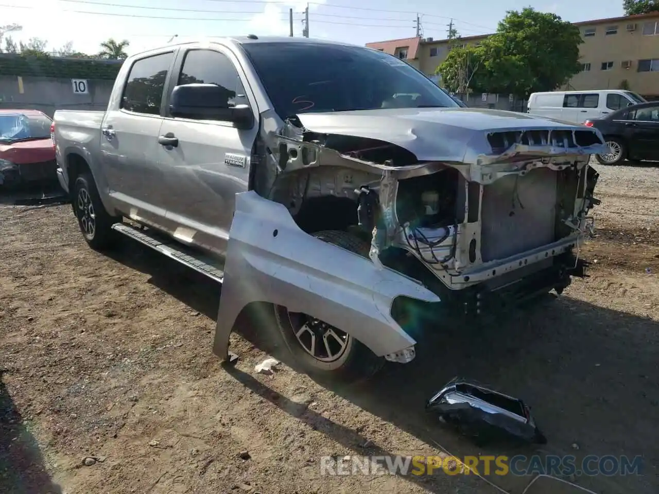 1 Photograph of a damaged car 5TFGY5F15KX254625 TOYOTA TUNDRA 2019