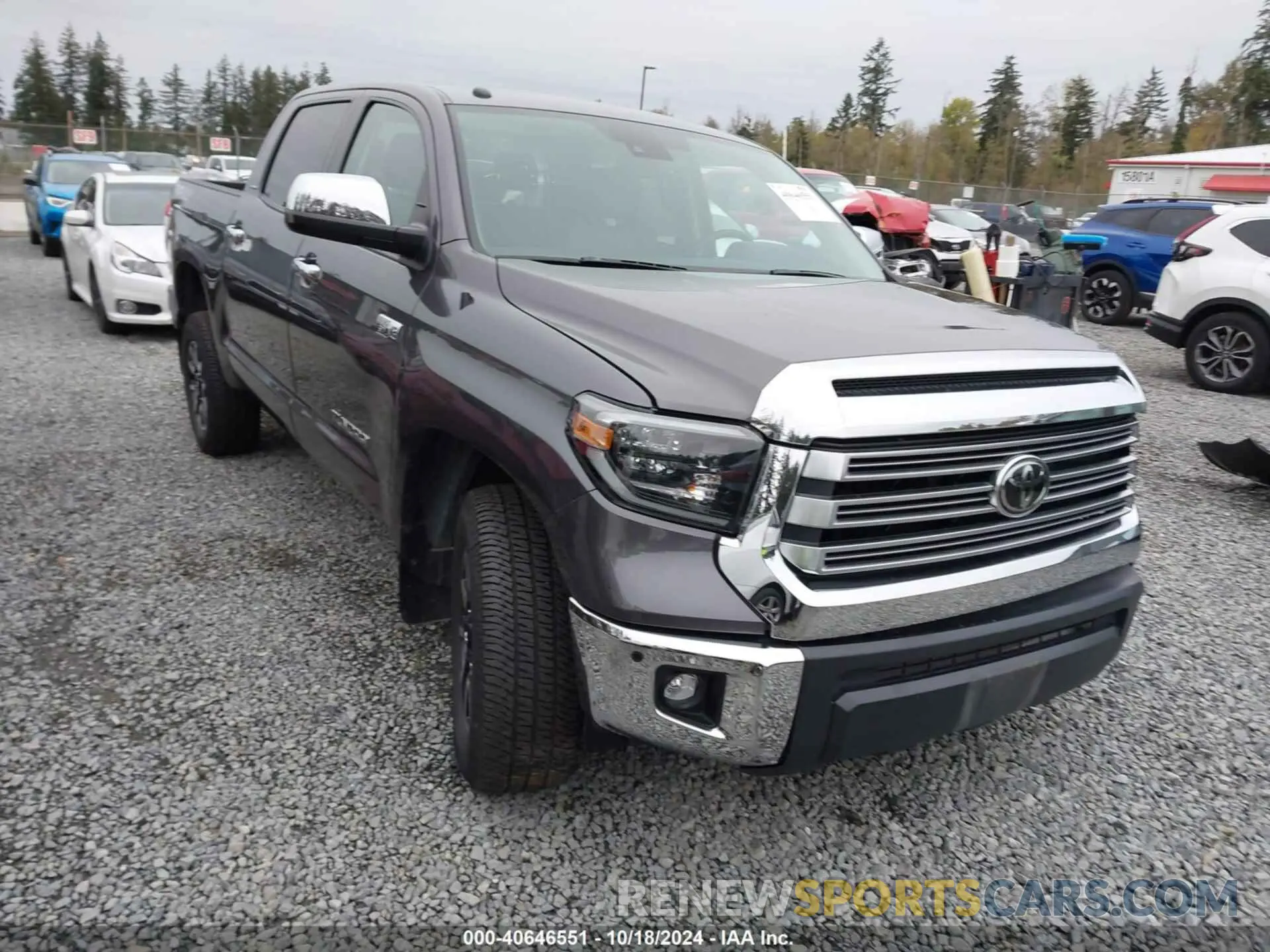 1 Photograph of a damaged car 5TFHY5F10KX794792 TOYOTA TUNDRA 2019