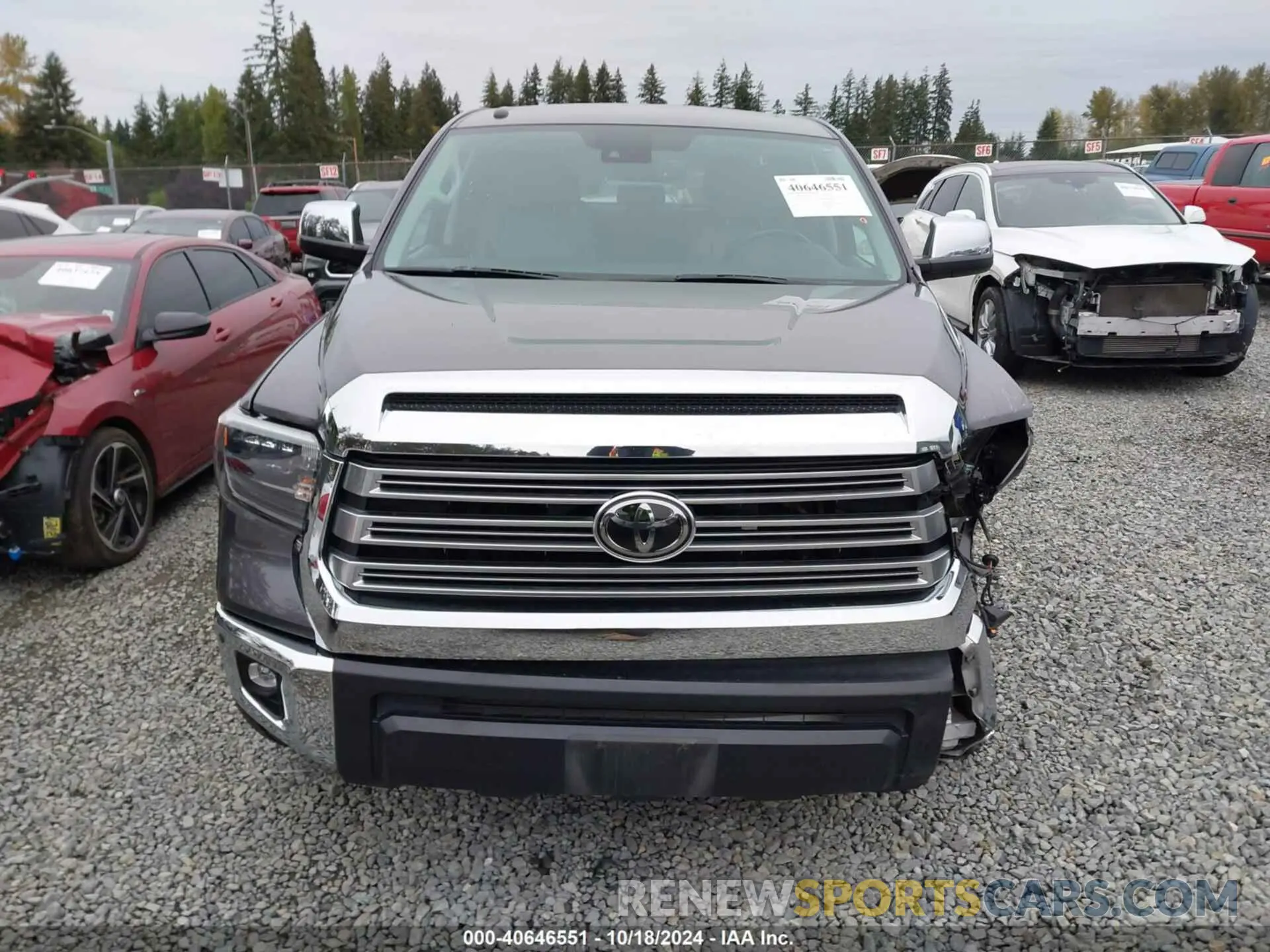 12 Photograph of a damaged car 5TFHY5F10KX794792 TOYOTA TUNDRA 2019