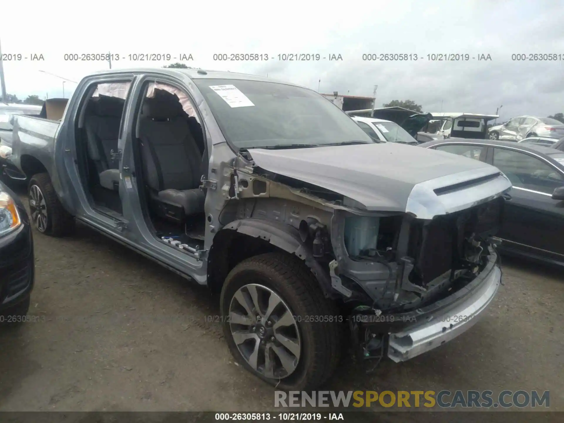 1 Photograph of a damaged car 5TFHY5F13KX809298 TOYOTA TUNDRA 2019