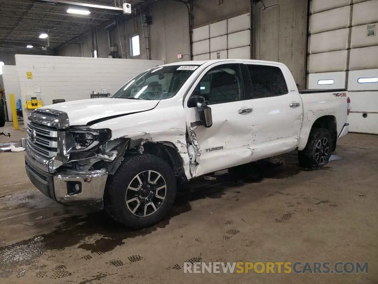 1 Photograph of a damaged car 5TFHY5F13KX862888 TOYOTA TUNDRA 2019