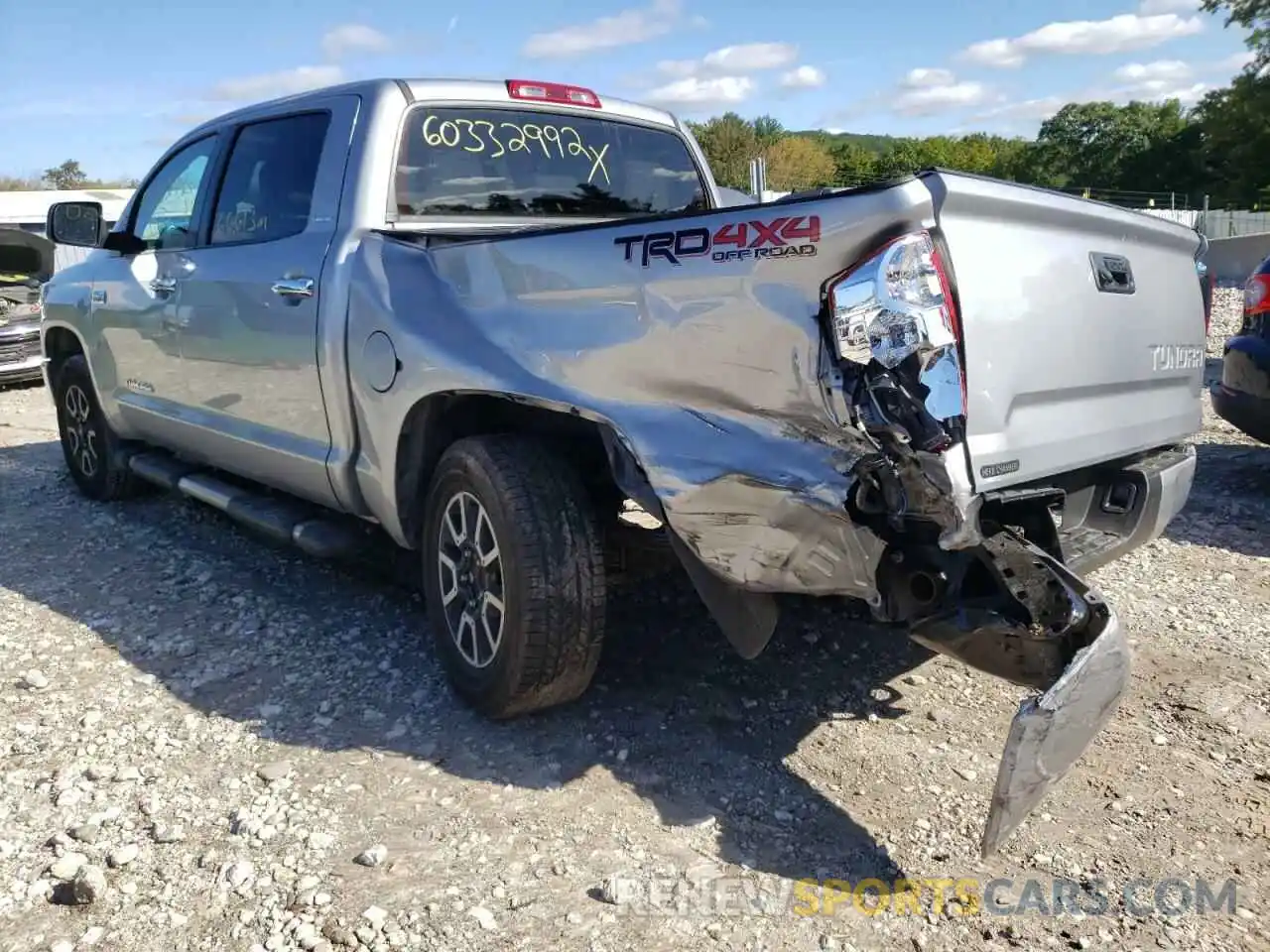 3 Photograph of a damaged car 5TFHY5F13KX863913 TOYOTA TUNDRA 2019