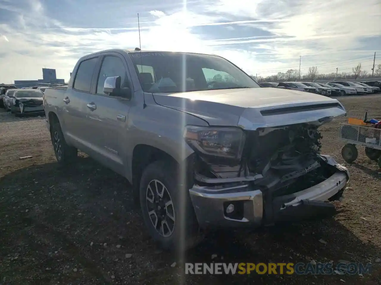 1 Photograph of a damaged car 5TFHY5F15KX847762 TOYOTA TUNDRA 2019