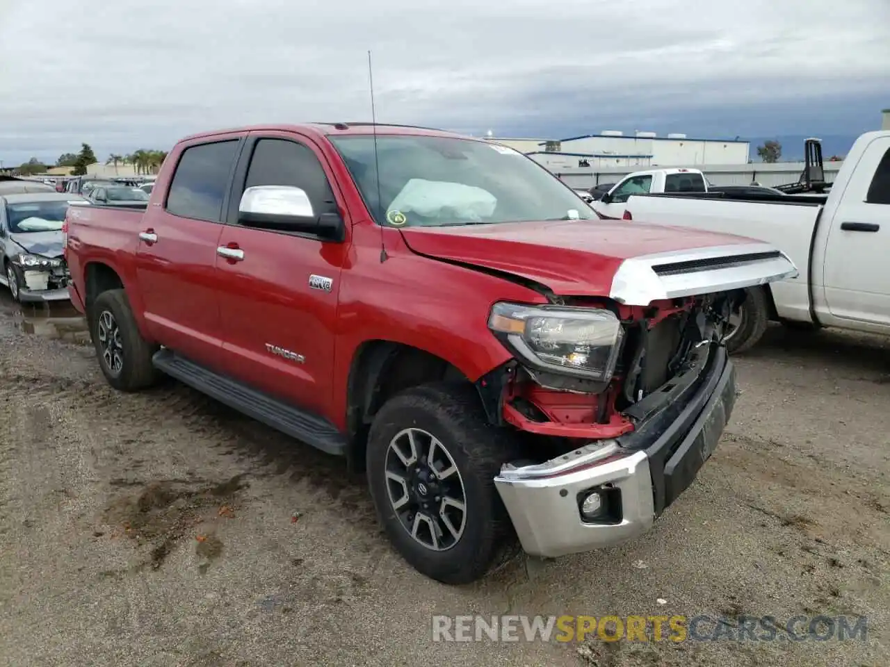 1 Photograph of a damaged car 5TFHY5F17KX796944 TOYOTA TUNDRA 2019