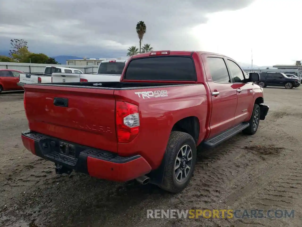 4 Photograph of a damaged car 5TFHY5F17KX796944 TOYOTA TUNDRA 2019