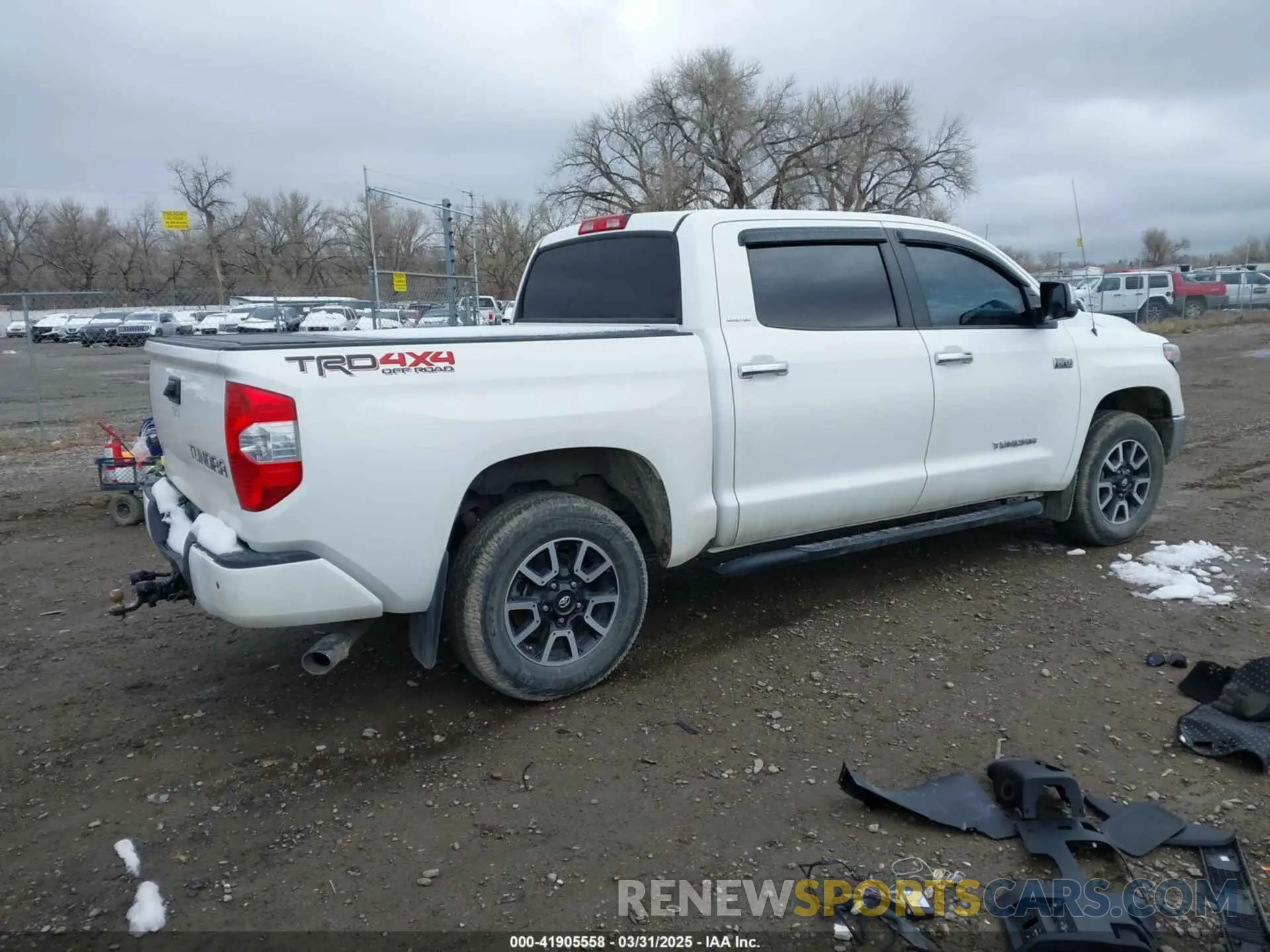 4 Photograph of a damaged car 5TFHY5F17KX797348 TOYOTA TUNDRA 2019
