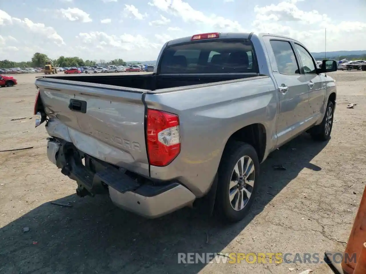 4 Photograph of a damaged car 5TFHY5F17KX805464 TOYOTA TUNDRA 2019