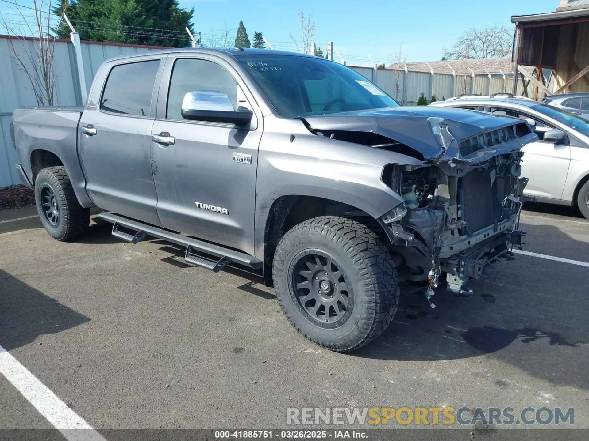 1 Photograph of a damaged car 5TFHY5F1XKX800565 TOYOTA TUNDRA 2019