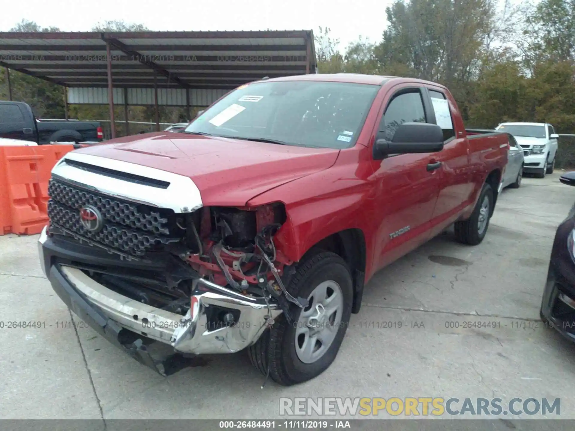 2 Photograph of a damaged car 5TFRM5F10KX135014 TOYOTA TUNDRA 2019