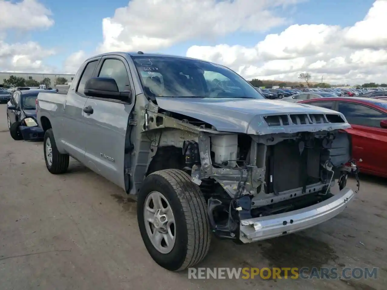 1 Photograph of a damaged car 5TFRM5F10KX144022 TOYOTA TUNDRA 2019