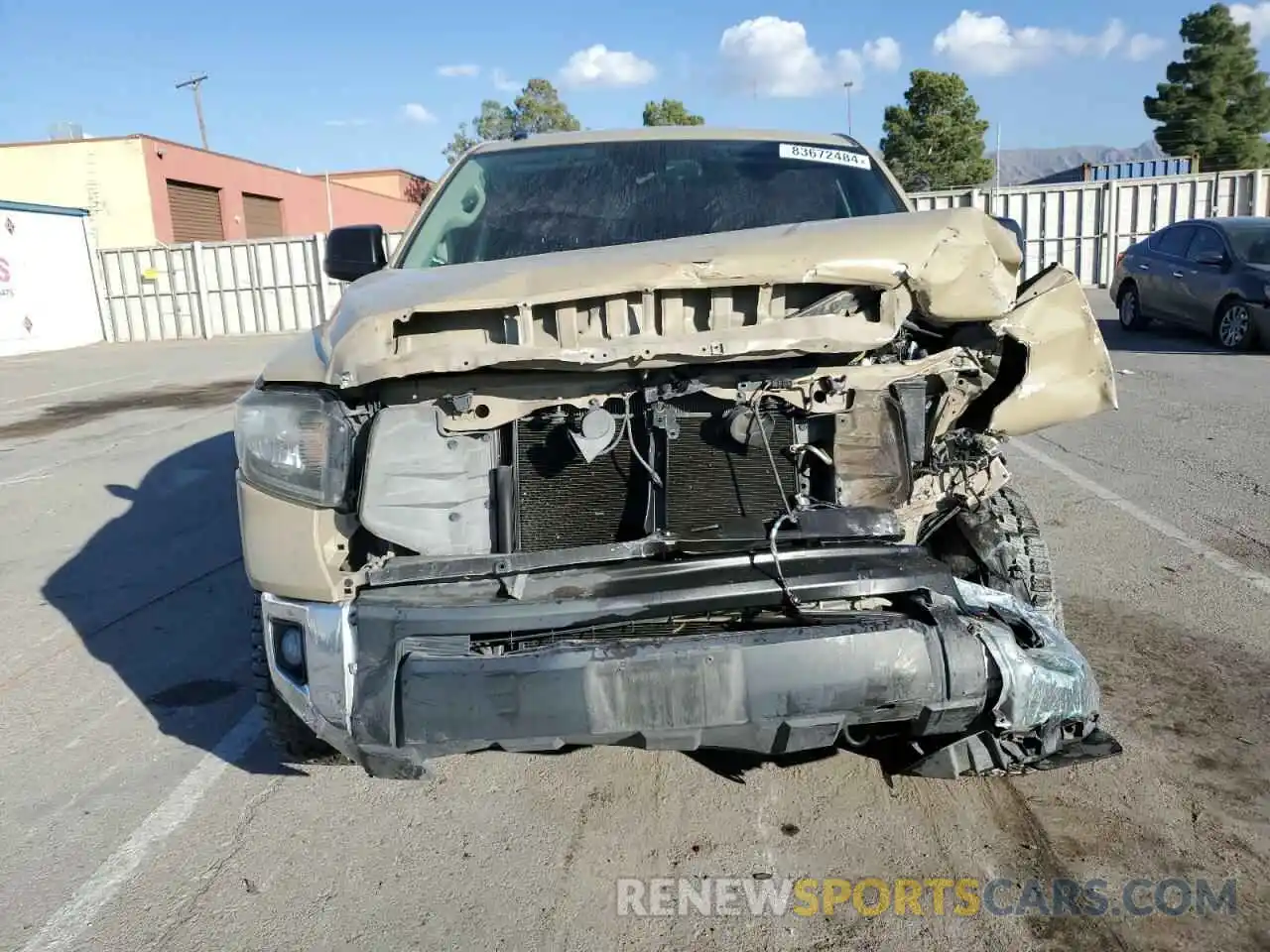 5 Photograph of a damaged car 5TFRM5F13KX139025 TOYOTA TUNDRA 2019