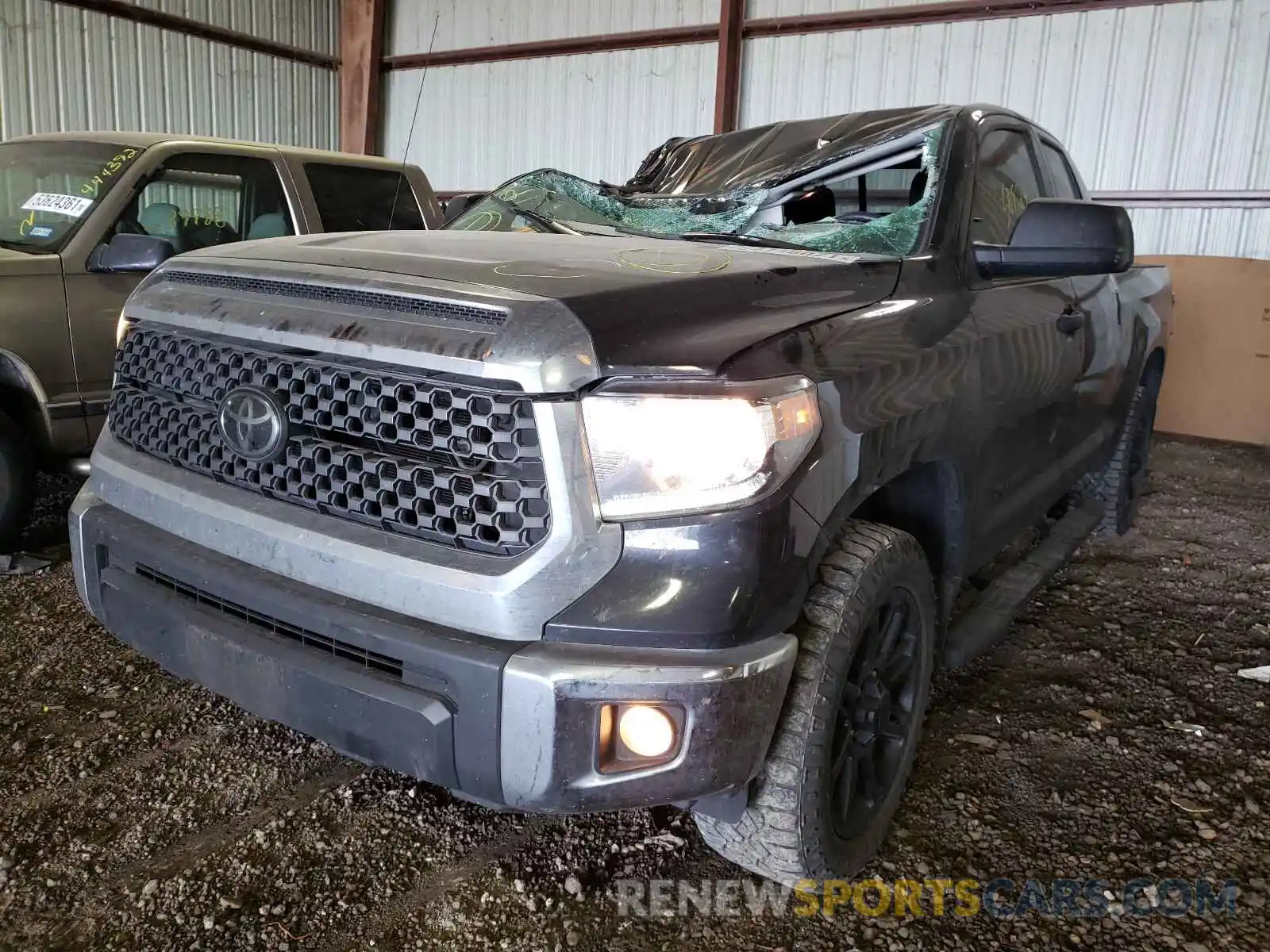 2 Photograph of a damaged car 5TFRM5F19KX138400 TOYOTA TUNDRA 2019