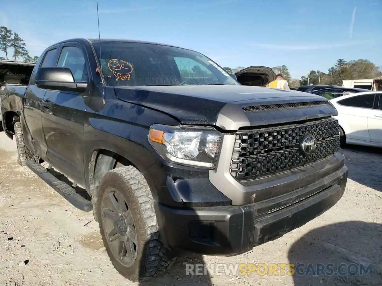 1 Photograph of a damaged car 5TFRM5F19KX141877 TOYOTA TUNDRA 2019