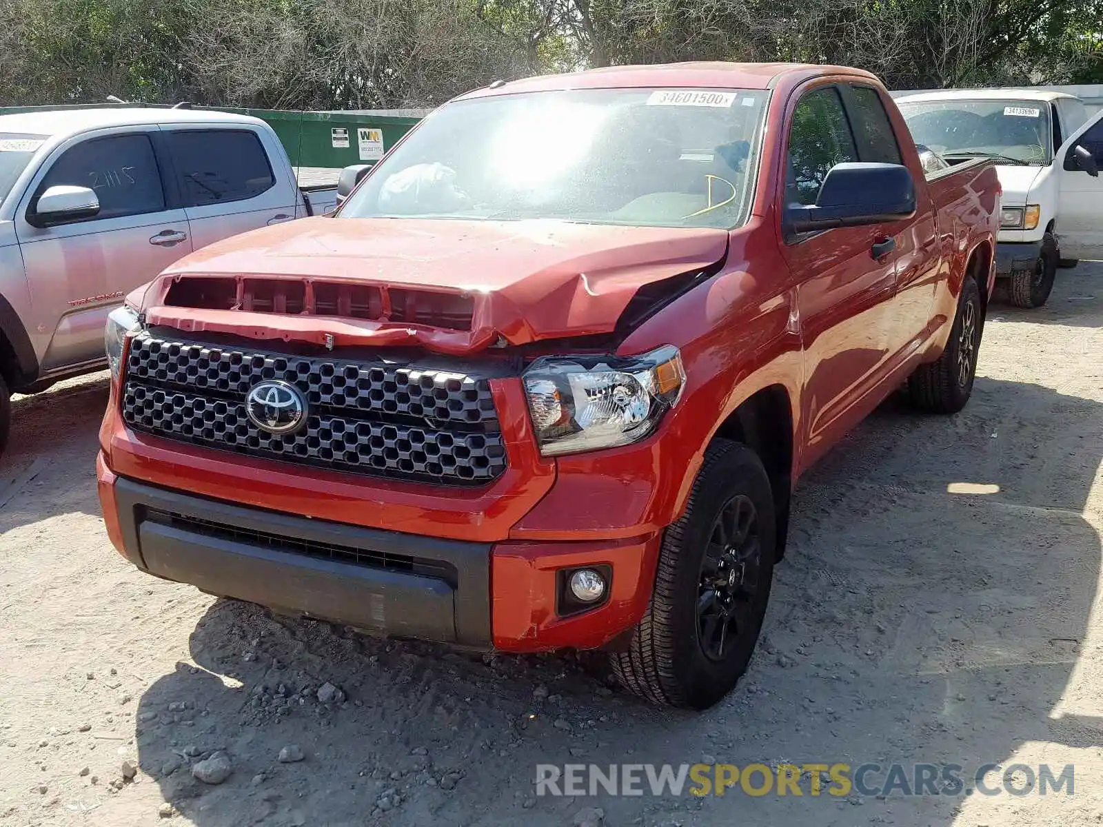 2 Photograph of a damaged car 5TFRY5F10KX244500 TOYOTA TUNDRA 2019