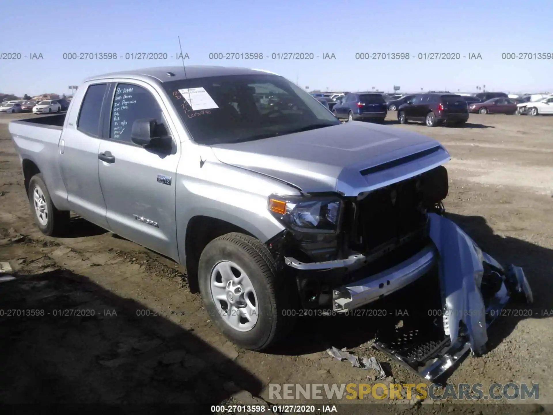 1 Photograph of a damaged car 5TFRY5F11KX245302 TOYOTA TUNDRA 2019