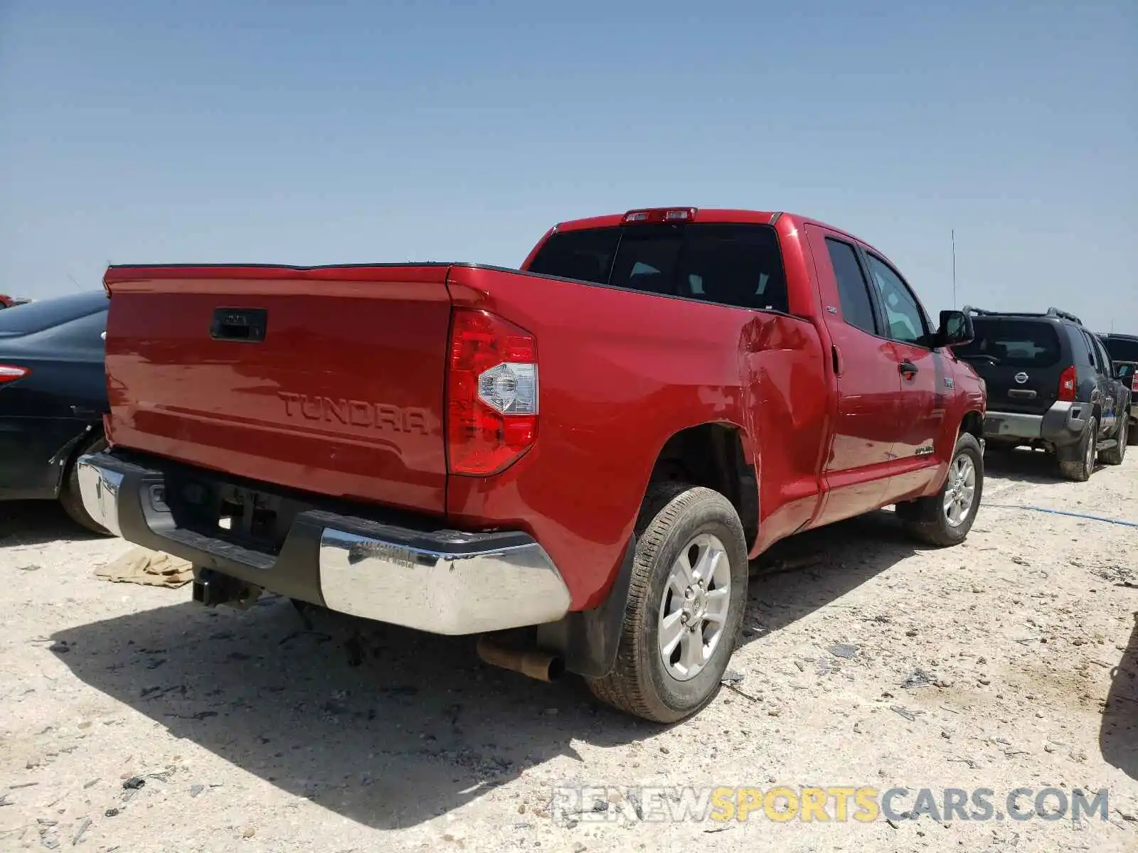 4 Photograph of a damaged car 5TFRY5F15KX245285 TOYOTA TUNDRA 2019