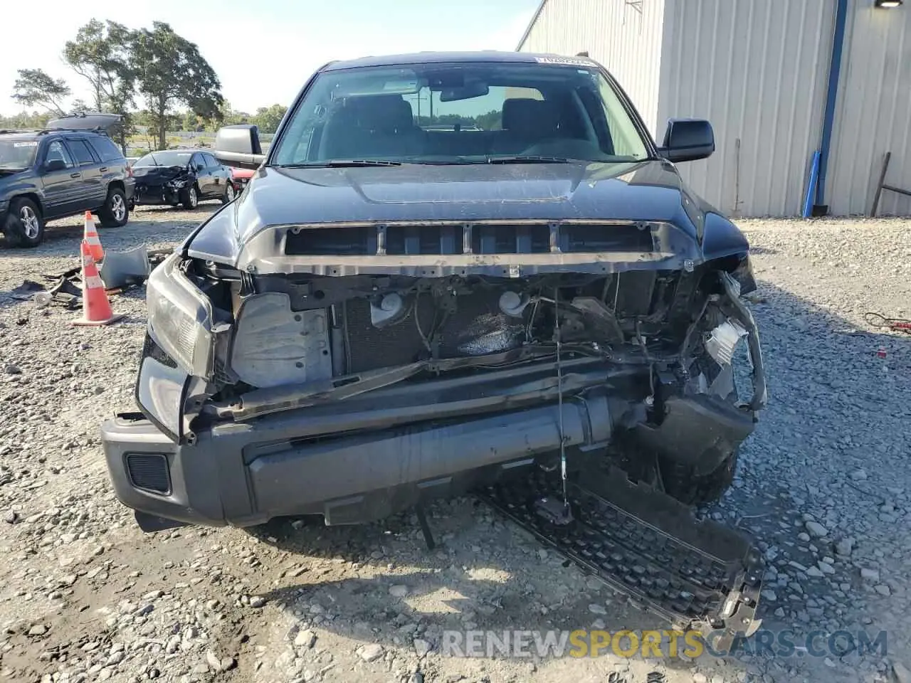 5 Photograph of a damaged car 5TFRY5F16KX249183 TOYOTA TUNDRA 2019