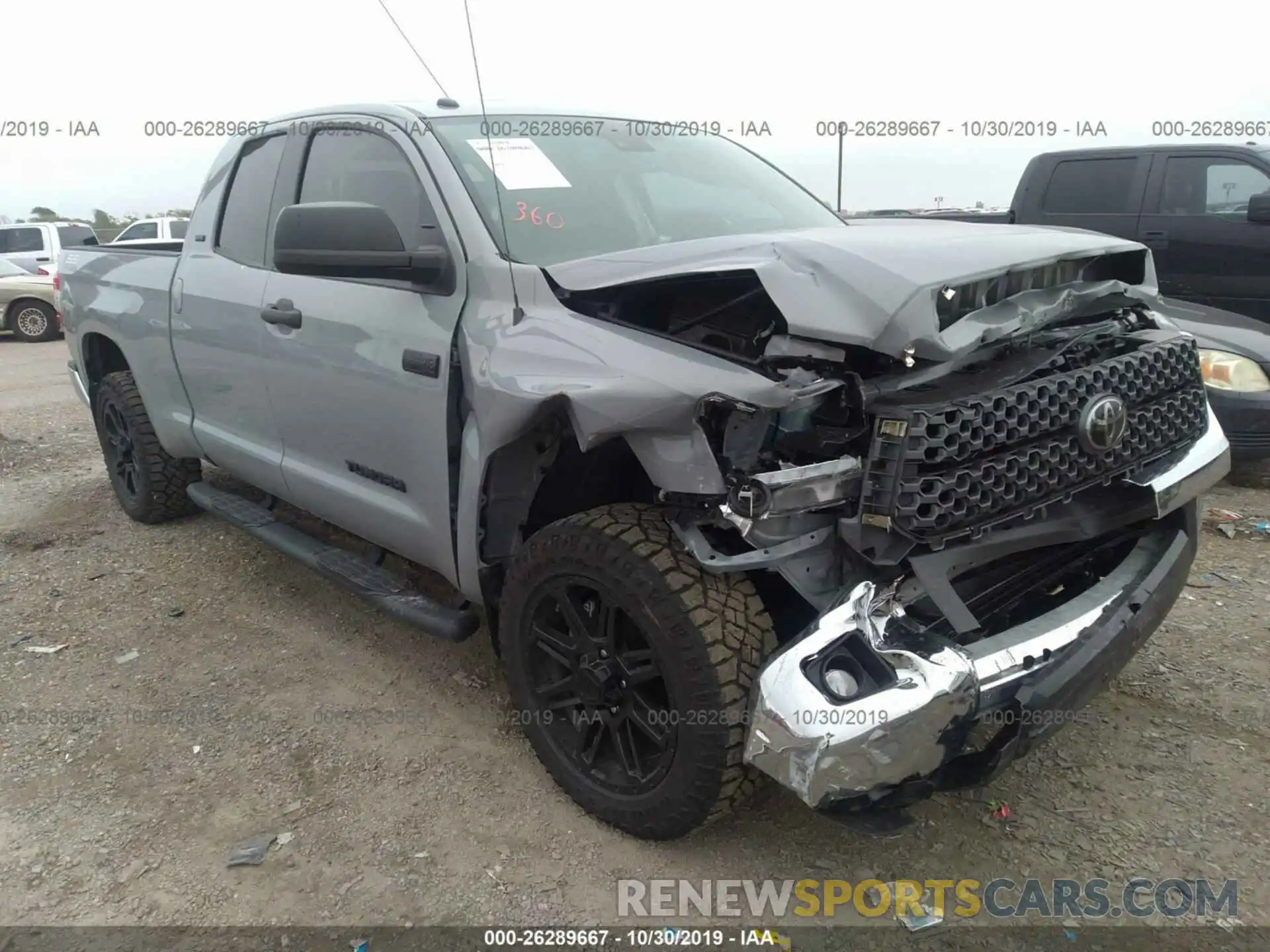 1 Photograph of a damaged car 5TFUW5F18KX854970 TOYOTA TUNDRA 2019