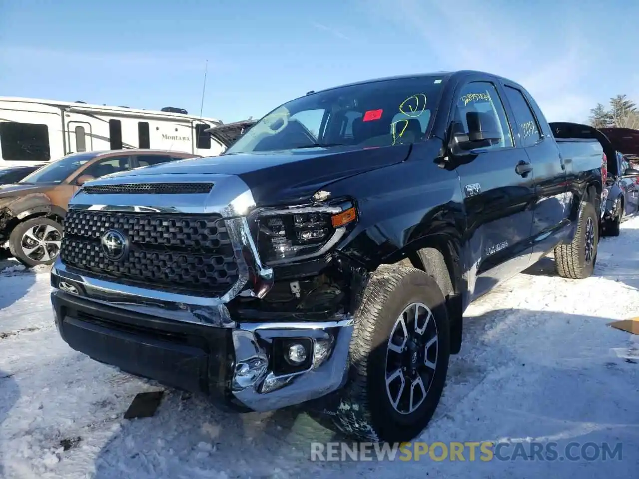 2 Photograph of a damaged car 5TFUY5F10KX856027 TOYOTA TUNDRA 2019