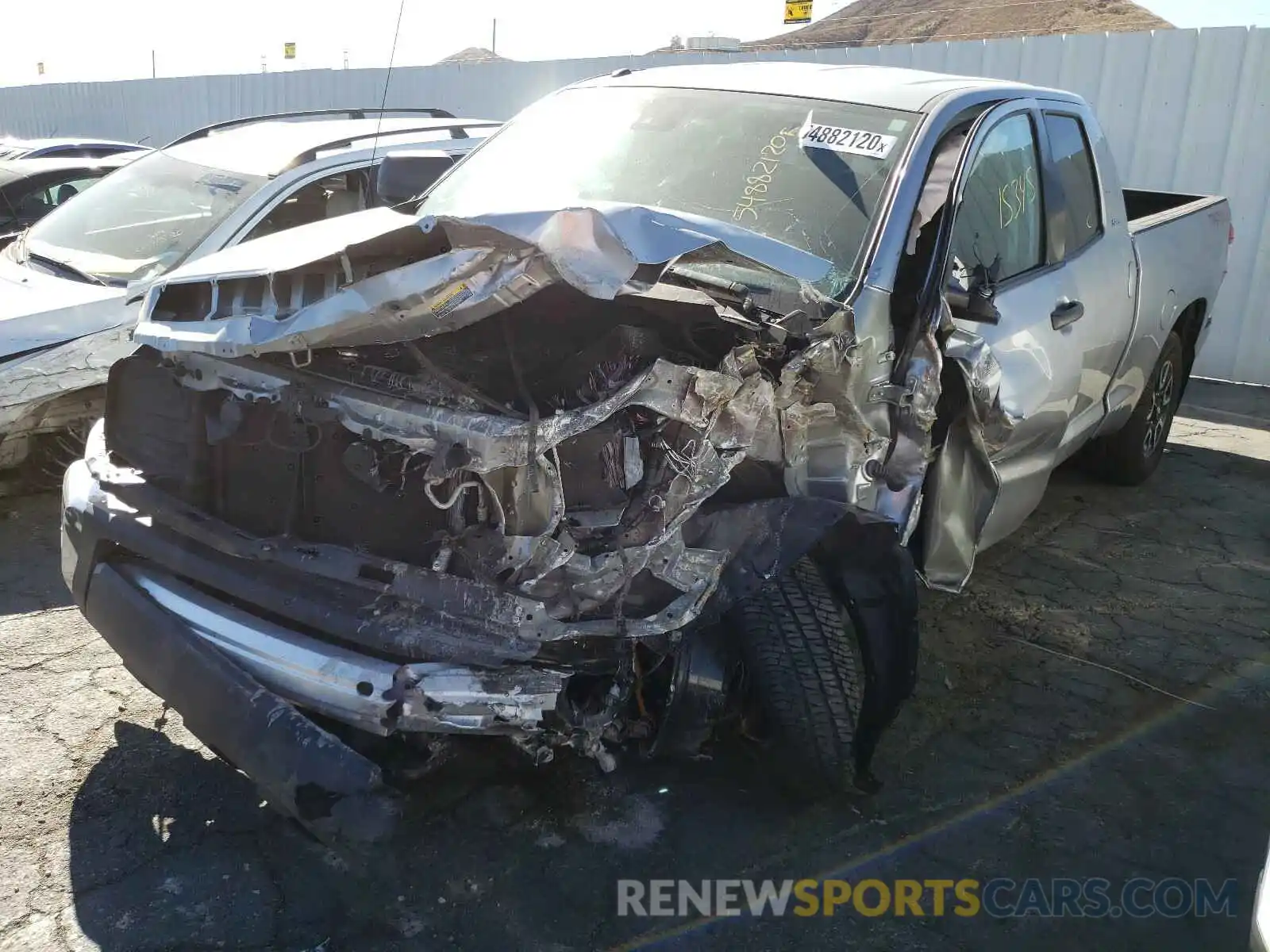 2 Photograph of a damaged car 5TFUY5F17KX847650 TOYOTA TUNDRA 2019