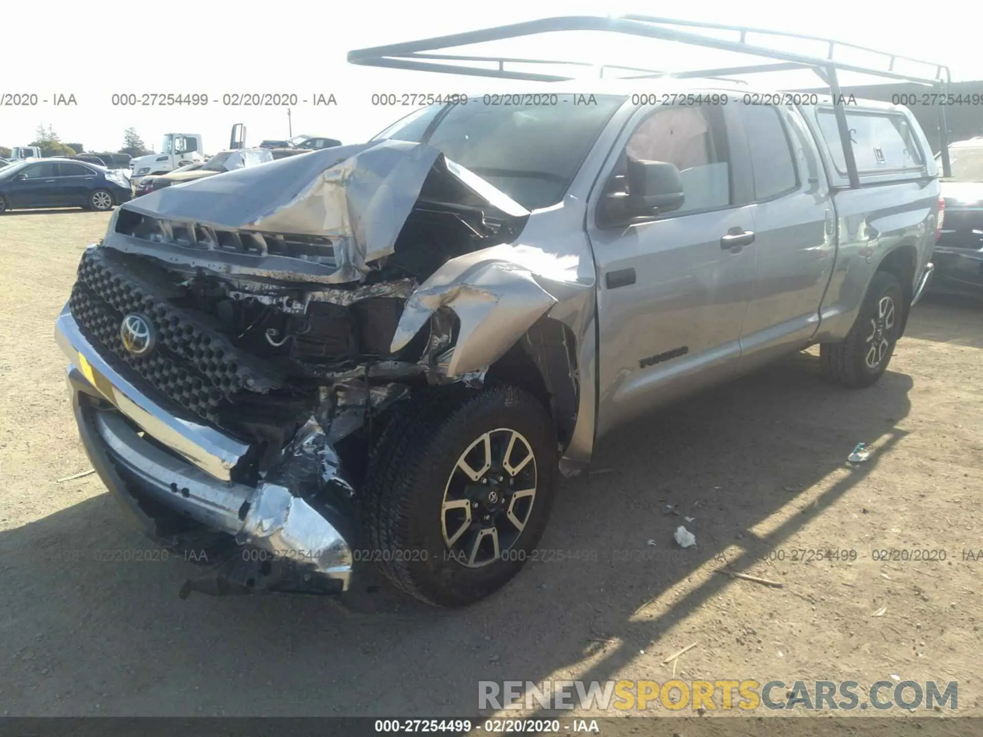 2 Photograph of a damaged car 5TFUY5F18KX820344 TOYOTA TUNDRA 2019