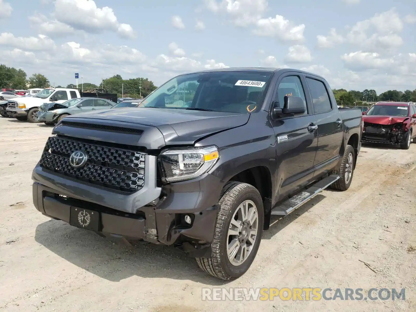 2 Photograph of a damaged car 5TFAY5F15LX910748 TOYOTA TUNDRA 2020