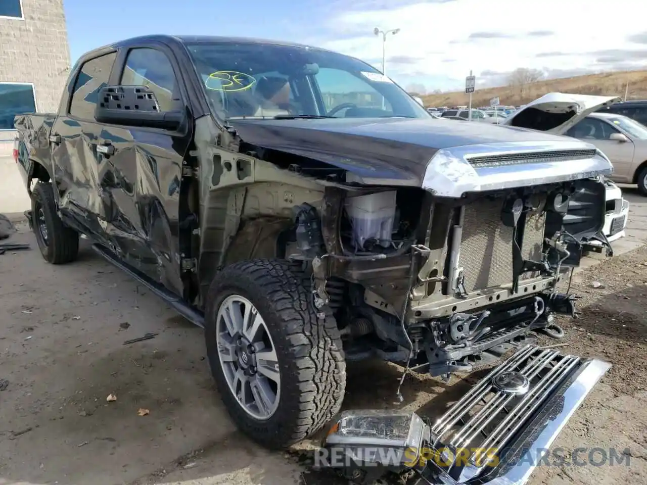 1 Photograph of a damaged car 5TFAY5F15LX929140 TOYOTA TUNDRA 2020