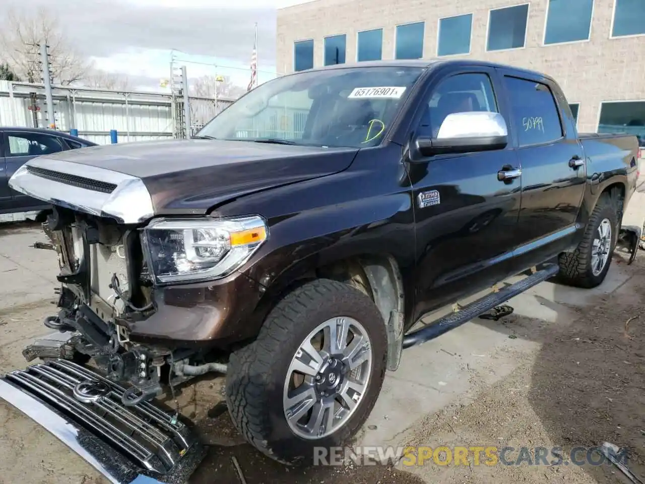 2 Photograph of a damaged car 5TFAY5F15LX929140 TOYOTA TUNDRA 2020