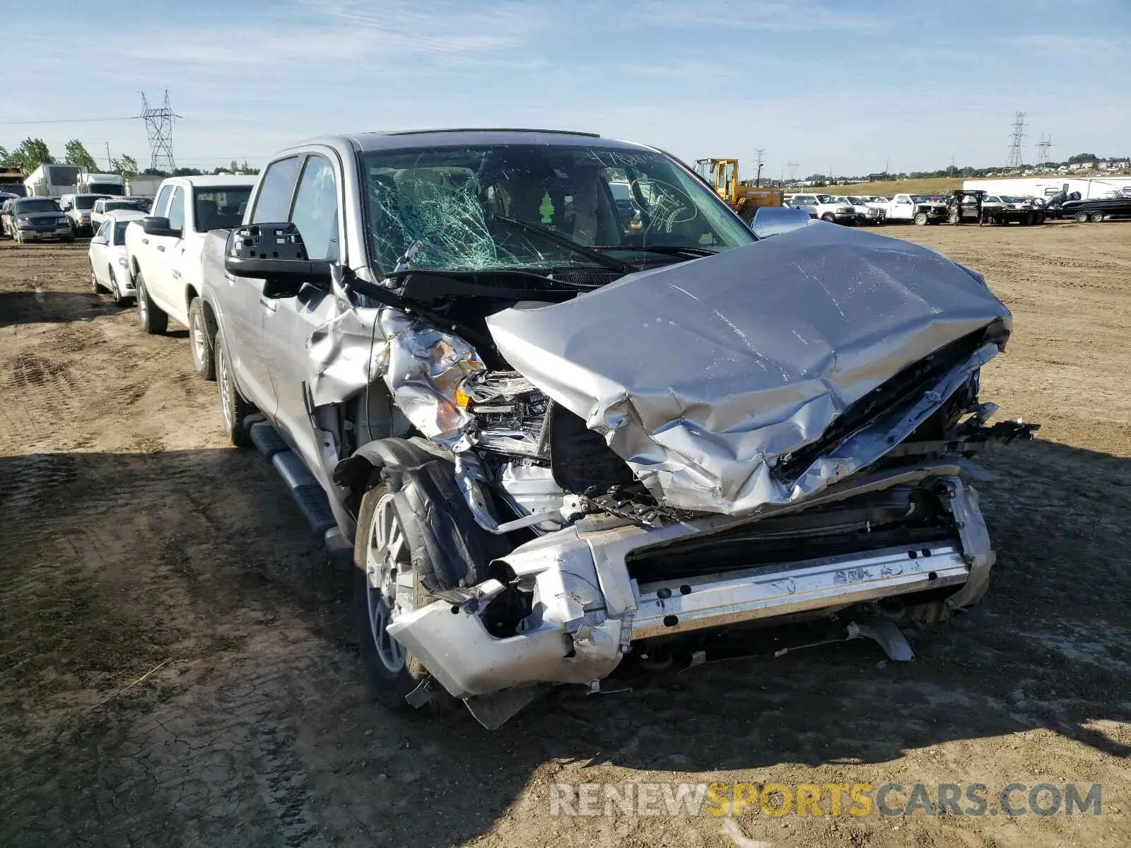 1 Photograph of a damaged car 5TFAY5F18LX918441 TOYOTA TUNDRA 2020